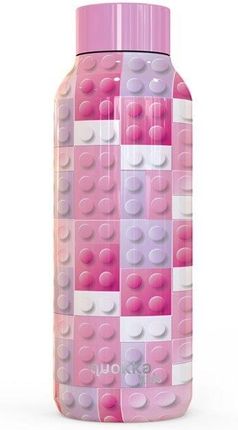 Quokka Solid Butelka Termiczna 510Ml Pink Bricks