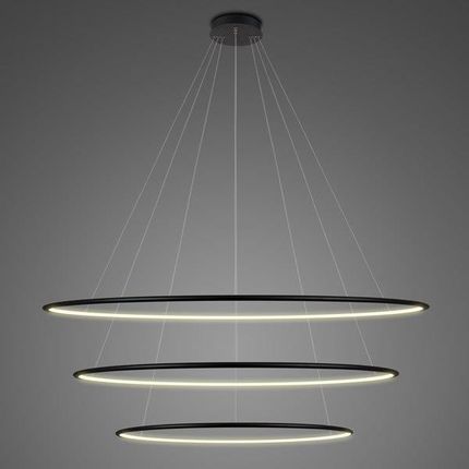 Altavola Design Lampa Ledowe Okręgi No3 Φ120 Cm In 3K Czarna (La075P_120_In_3K_Black)