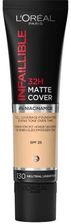 Zdjęcie L'Oreal Paris Infaillible 32H Matte Cover Podkład 130 Neutral Undertone/True Beige 30 ml - Złocieniec