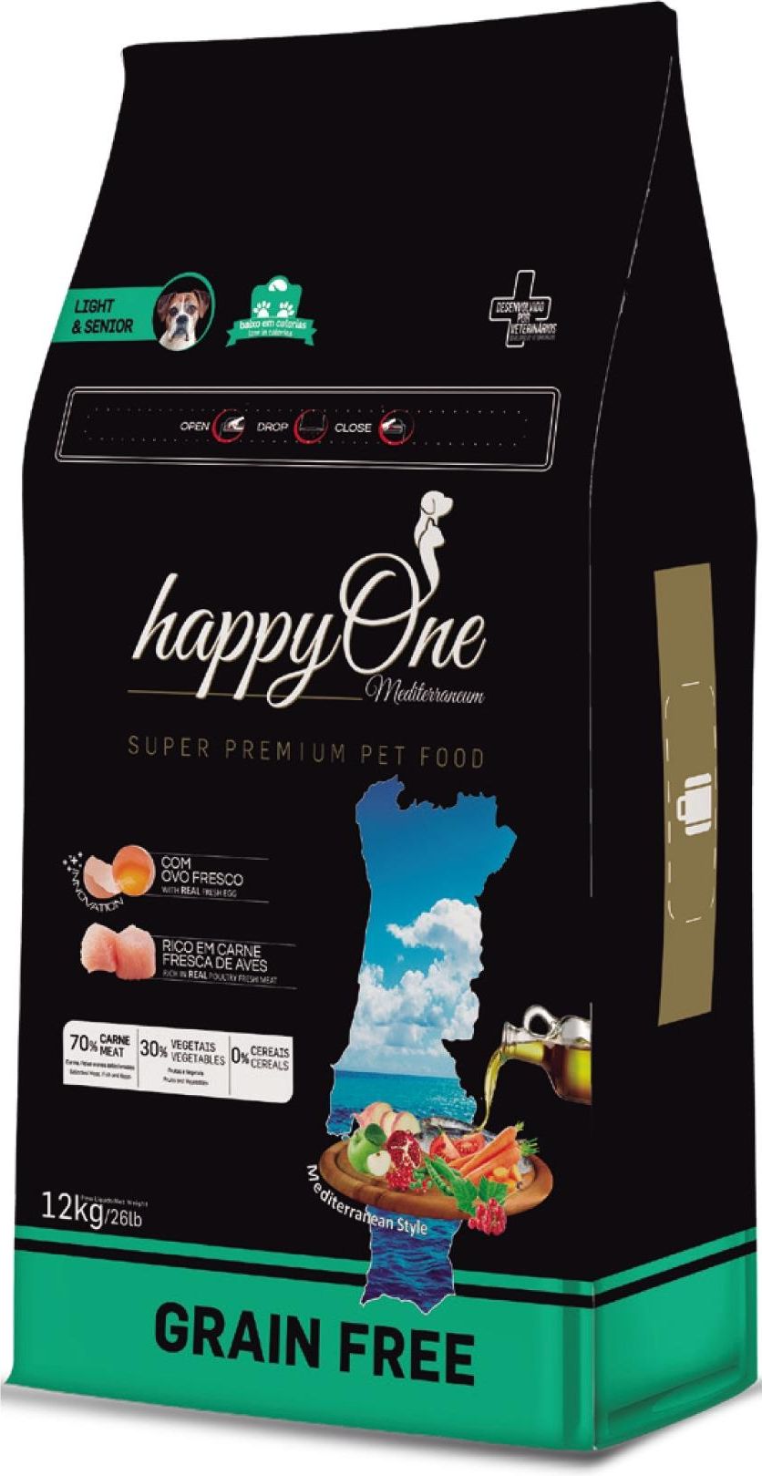 Karma Happyone Grain Free Mediterraneum Light&Senior 12Kg Ceny i