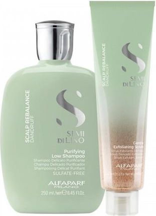 Alfaparf Scalp Rebalance zestaw przeciwłupieżowy szampon 250ml + peeling 150ml
