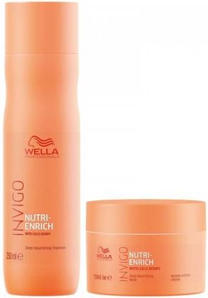 Wella Invigo Nutri-Enrich odżywczy zestaw do włosów suchych szampon 250ml + maska 150ml