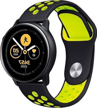 Alogy Sportowy pasek soft band do Samsung Gear S3/ Watch 46mm Czarno-żółty