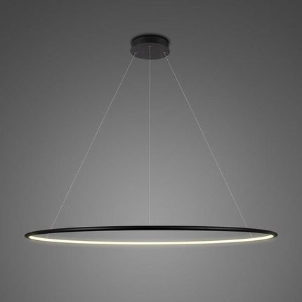 Design Altavola Design: Lampa Wisząca Ledowe Okręgi No 1 In 3K Czarna_Ściemnialna (La073P_120_In_3K_Black_Dimm)