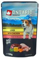 Ontario Z Mięsem Kurczaka I Wątróbką W Bulionie 100G