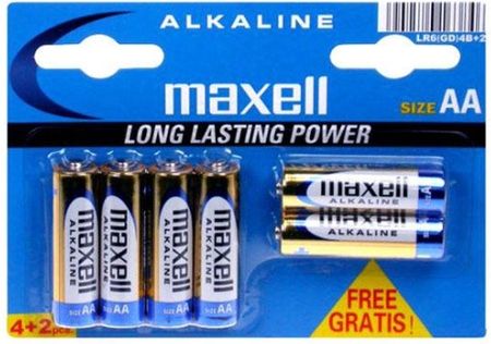 Bateria Alkaliczna AA 6 szt Maxell (MXB066)