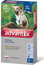 Bayer Krople do nakrapiania ADVANTIX dla psów o masie powyżej 25KG 4 pipety X 4.0 ML - zdjęcie 1