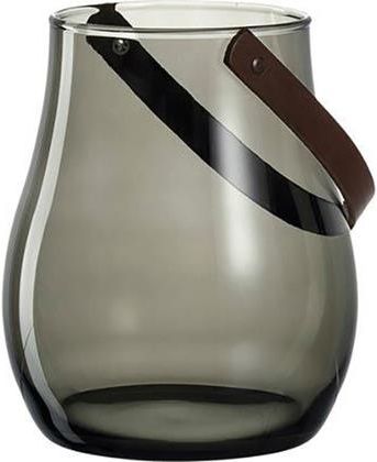 LEONARDO GIARDINO HURRICANE LAMP WITH HANDLE 22 CM HANDMADE DARK GREY 085094