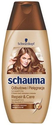 Schwarzkopf Szampon Do Włosów Suchych I Zniszczonych Masło Shea I Ekstrakt Z Kokosów Schwarzkopf Schauma Repair & Care Shampoo 400 ml