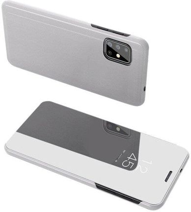 Hurtel Clear View Case futerał etui z klapką Samsung Galaxy S20 srebrny - Srebrny