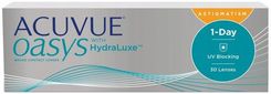 Acuvue Oasys astigmatism 1-day 30 socz BC 8.5 DIA 14.3 D -6.00 CYL -1.25 AXIS 100