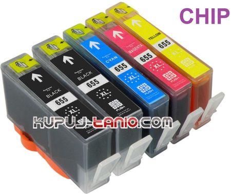 Crystal Ink HP 655XL (5 szt., Crystal Ink) tusze do HP Deskjet Ink Advantage 3525, HP Deskjet Ink Advantage 5525, HP Deskjet Ink Advantage 4625