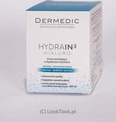 DERMEDIC Hydrain3Hialuro - Krem dogłębnie nawilżający 50 ml