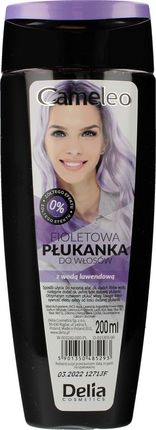 Delia Delia Cosmetics Cameleo Płukanka do włosów fioletowa z wodą lawendową 200ml