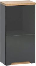 Zdjęcie Comad Bali Grey 830 szafka górna wisząca 35cm grafit połysk mat i dąb wotan - Łódź