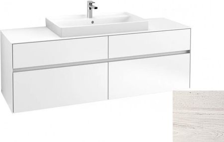 Villeroy&Boch Collaro szafka pod umywalkę wisząca do mniejszej umywalki 160x54x50 cm White Wood C02800E8