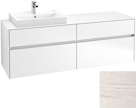 Villeroy&Boch Collaro szafka pod umywalkę wisząca do umywalk 60 cm i z lewej strony 160x54x50 cm White Wood C02200E8