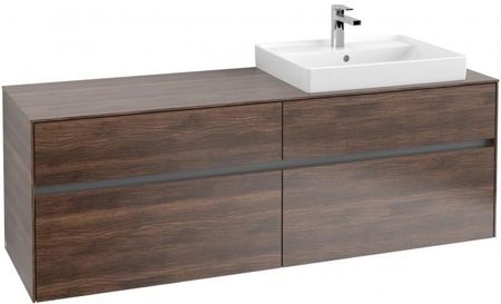 Villeroy&Boch Collaro szafka pod umywalkę wisząca do umywalki 60 cm z prawej strony 160x54x50 cm Arizona Oak C02300VH