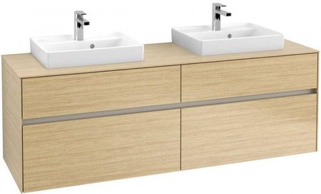 Villeroy&Boch Collaro szafka pod umywalkę wisząca do dwóch umywalek 50 cm 160x54x50 cm Nordic Oak C02100VJ