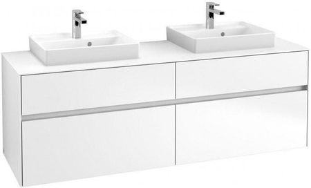 Villeroy&Boch Collaro szafka pod umywalkę wisząca do dwóch umywalek 50 cm 160x54x50 cm White Matt C02100MS