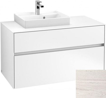 Villeroy&Boch Collaro szafka pod umywalkę wisząca do umywalki 50 cm z lewej strony 100x54x50 cm White Wood C01400E8
