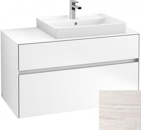 Villeroy&Boch Collaro szafka pod umywalkę wisząca do umywalki 60 cm z prawej strony 100x54x50 cm White Wood C01800E8