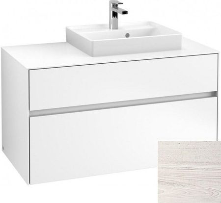 Villeroy&Boch Collaro szafka pod umywalkę wisząca do umywalki 50 cm z prawej strony 100x54x50 cm White Wood C01500E8