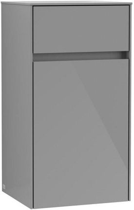 Villeroy&Boch Collaro szafka boczna 40x74x35 cm zawiasy z lewej strony Glossy Grey C03200FP