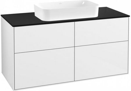 Villeroy&Boch Finion szafka pod umywalkę 120 cm z 4 szufladami Glossy White Lacquer biały F67200GF
