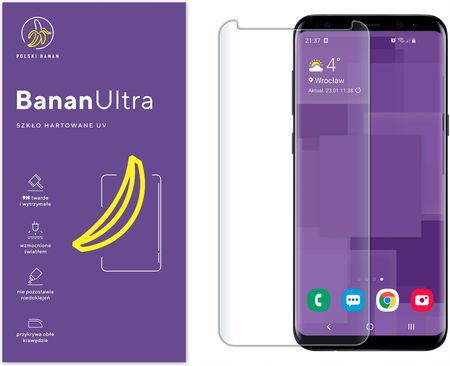 Polski Banan Szkło Hartowane Uv do Samsung S8+ Plus