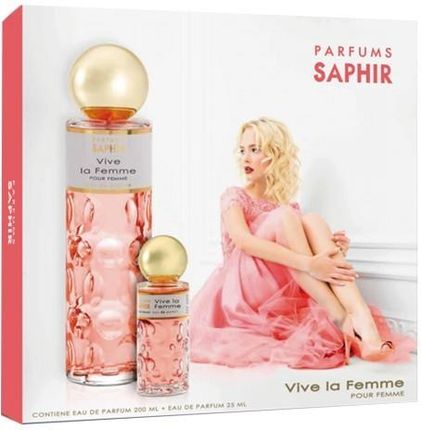 Saphir Woman Woda Perfumowana Vive La Femme Zestaw 200Ml 25Ml