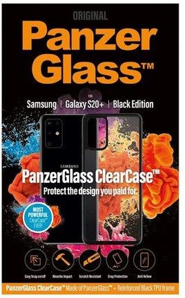 PanzerGlass Samsung Galaxy S20 Plus ClearCase with Black TPU Cover