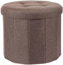 Storagesolutions Pufa z pikownym siedziskiem OTTOMAN 45x39cm br�zowy