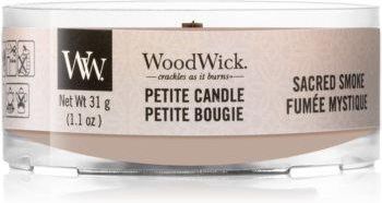 Woodwick Sacred Smoke 31 g świeca do świecznika z drewnianym knotem sampler