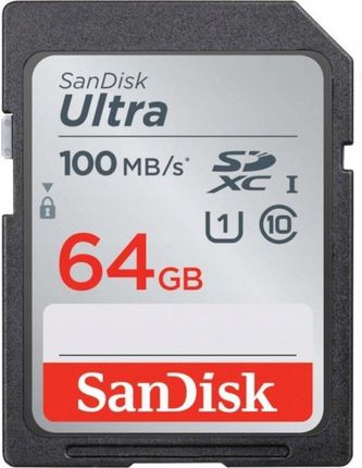 SANDISK ULTRA SDXC 64GB 100MB/s UHS-I Class 10 (SDSDUNR064GGN6IN)
