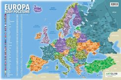 Podkładka Na Biurko Europa Kody Pocztowe 