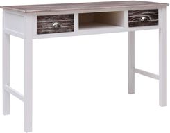 VIDAXL BIURKO, BRĄZOWE, 110 X 45 X 76 CM, DREWNIANE Ceny i Biurko 110 Biurka Ceneo.pl