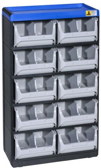 B2B PARTNER PLASTIKOWY ORGANIZER Z SZUFLADKAMI VARIOPLUS PRO 53/20, 10 SZUFLADEK - zdjęcie 1 B2B PARTNER PLASTIKOWY ORGANIZER Z SZUFLADKAMI VARIOPLUS PRO 53/20, 10 SZUFLADEK