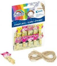 Zdjęcie Fiorello Ozdoby Drewniane Spinacz Sowa 10Szt  - Libiąż