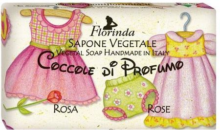 Florinda Mydło Naturalne W Kostce Dla Dzieci Róża Sapone Vegetale Rose 100 G