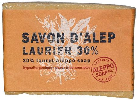 Tade Mydło Aleppo W Kostce Z Olejem Laurowym 30% Aleppo Laurel Soap 30% 200 G
