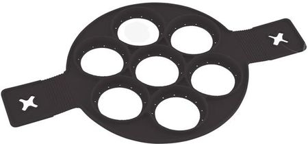 Tadar Forma silikonowa do placuszków i jajek sadzonych Silico 40x23x1,5cm czarna