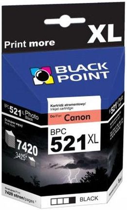 Tusz BLACK POINT CANON CLI-521BK fotograficzny czarny