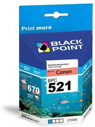 Tusz BLACK POINT CANON CLI-521C cyan (błękitny)