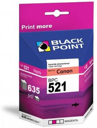 Tusz BLACK POINT CANON CLI-521M magenta (purpurowy)