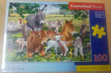 Castorland Puzzle Zwierzęta Na Farmie 100El.
