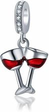 Valerio srebrny charms kieliszki lapki wina  NEW120