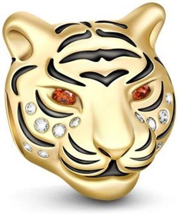 Valerio srebrny charms głowa tygrysa NEW172