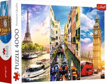 Trefl Puzzle 4000el. Wycieczka Po Europie 45009