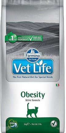 Farmina Vet Life Natural Diet Cat Obesity 5 Kg
